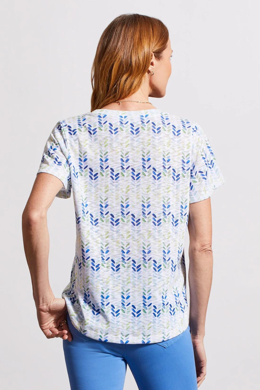 PRINTED U-NECK SS TOP Product Image