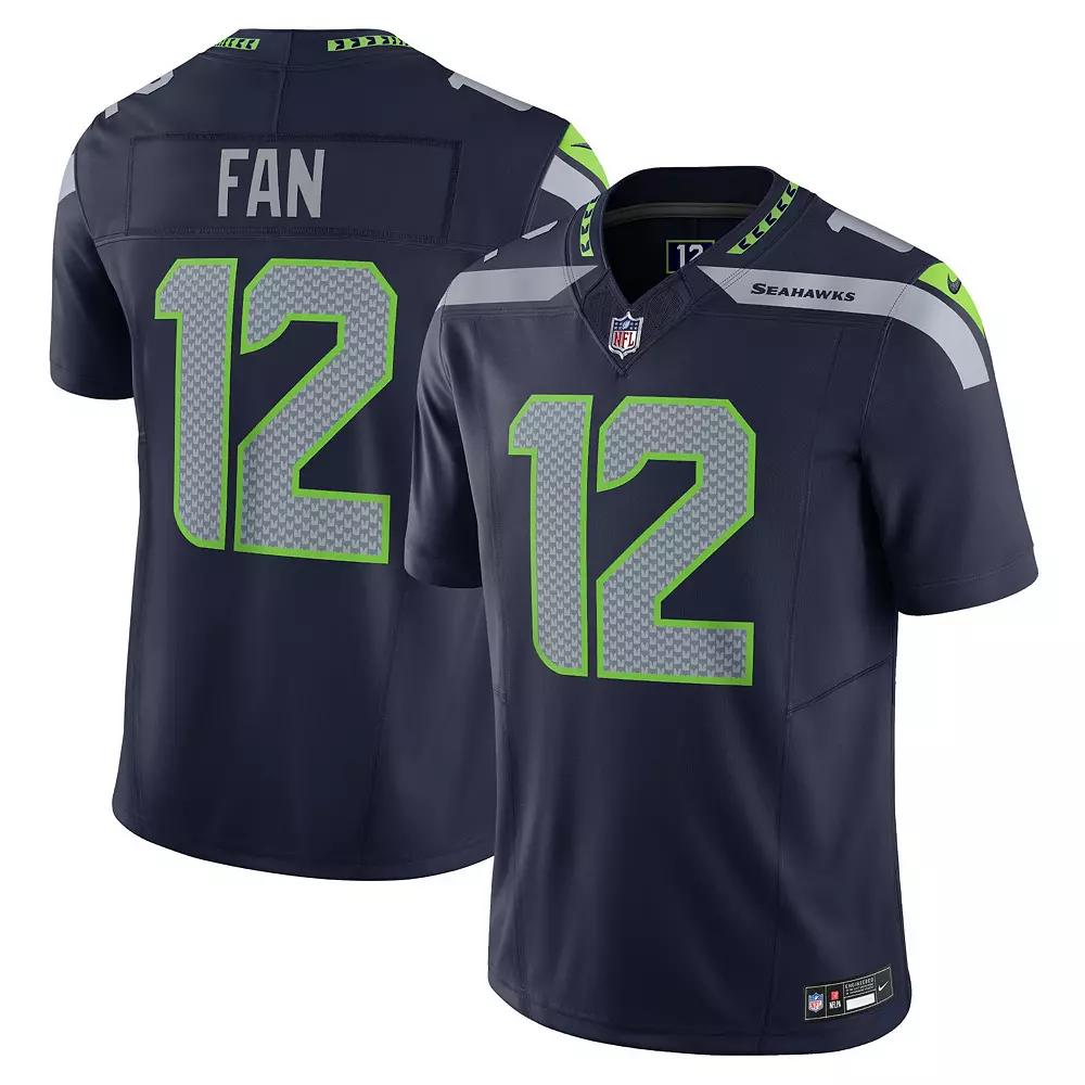 Men's Nike 12th Fan Navy Seattle Seahawks Vapor F.U.S.E. Limited Jersey,  Product Image