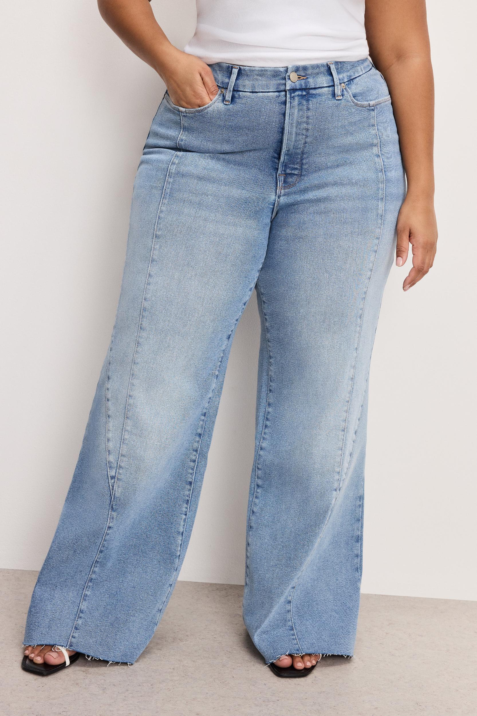 GOOD WAIST PALAZZO JEANS | INDIGO957 Product Image