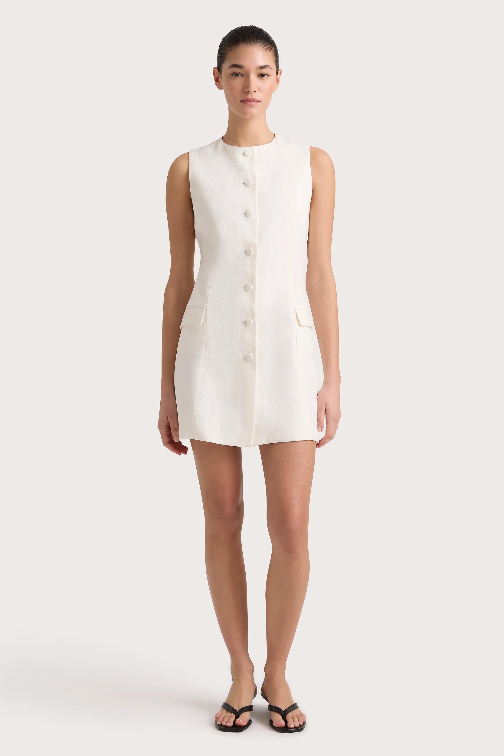 Jane Mini Dress White - Final Sale Product Image