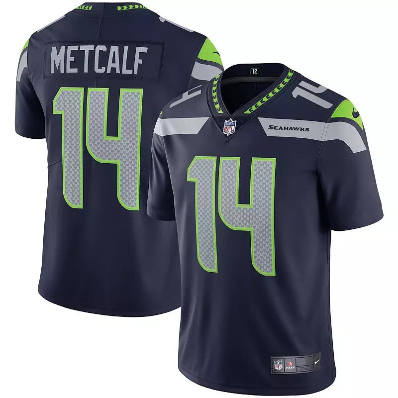 Men's Nike DK Metcalf College Navy Seattle Seahawks Vapor Limited Jersey, Size: Small, Blue Product Image