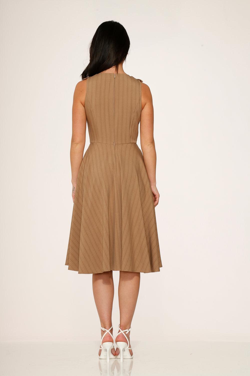 Camel Swing Dress Product Image
