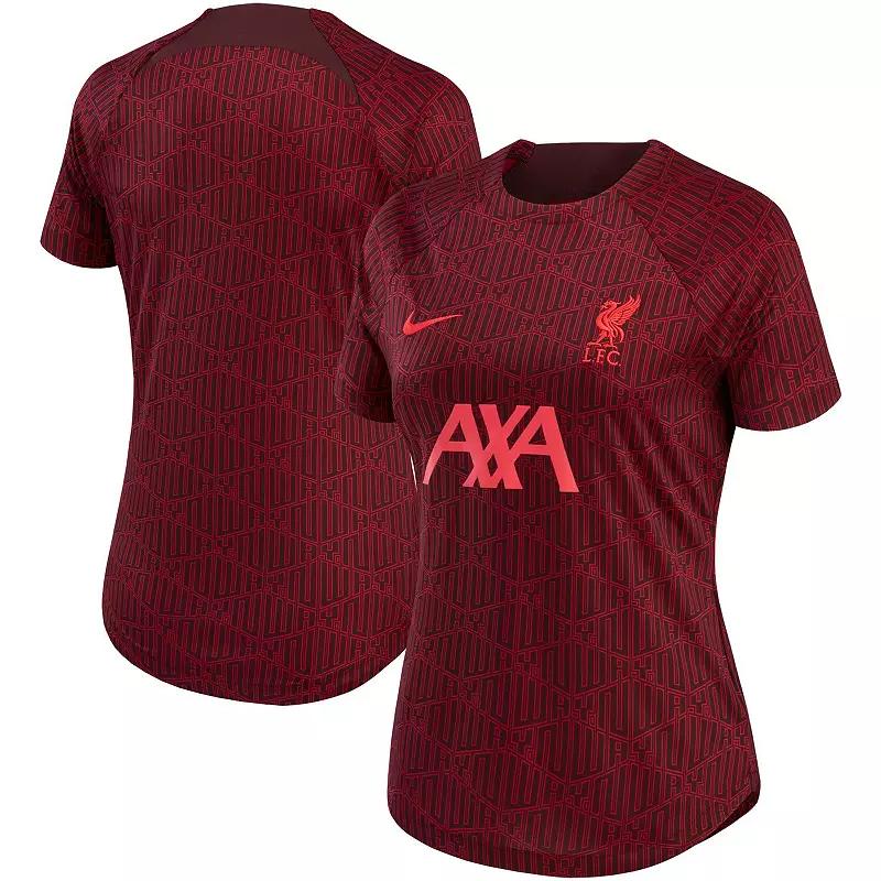 Women's Nike Burgundy Liverpool 2022/23 Pre-Match Home Performance Top, Size: XL, Lvp Med Re Product Image