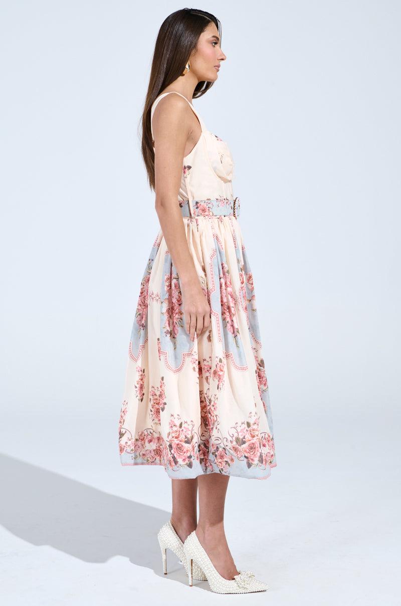 HANNA FLORAL MIDI DRESS Product Image
