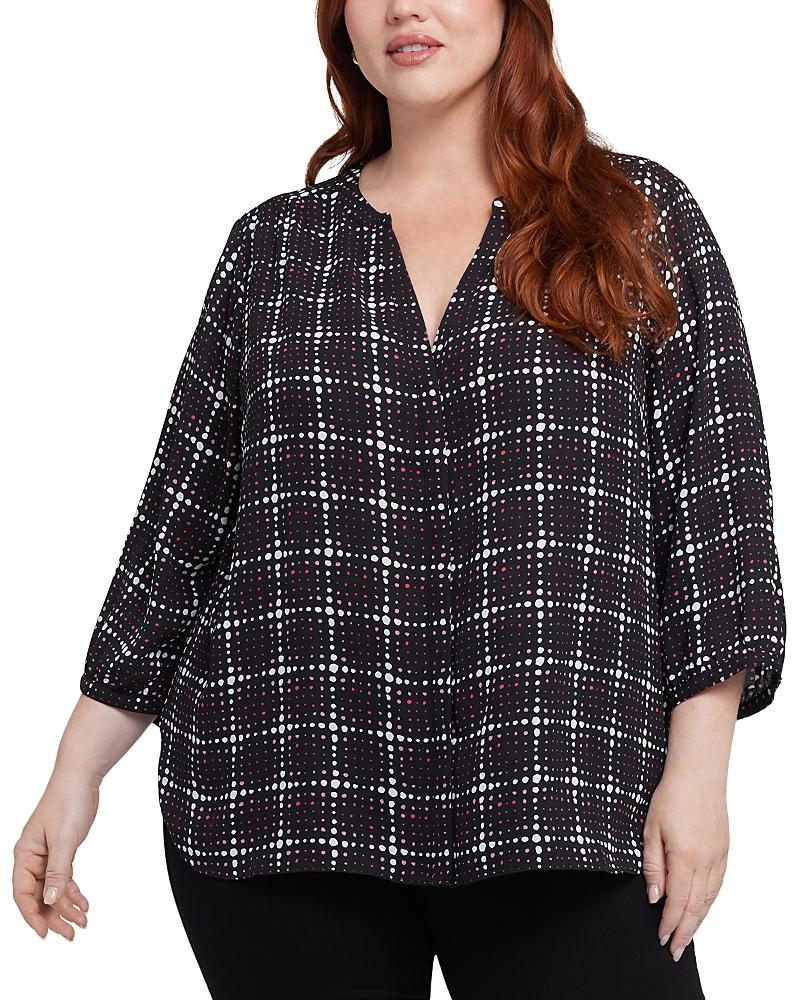 Nydj Plus Pintuck-Back Blouse Product Image