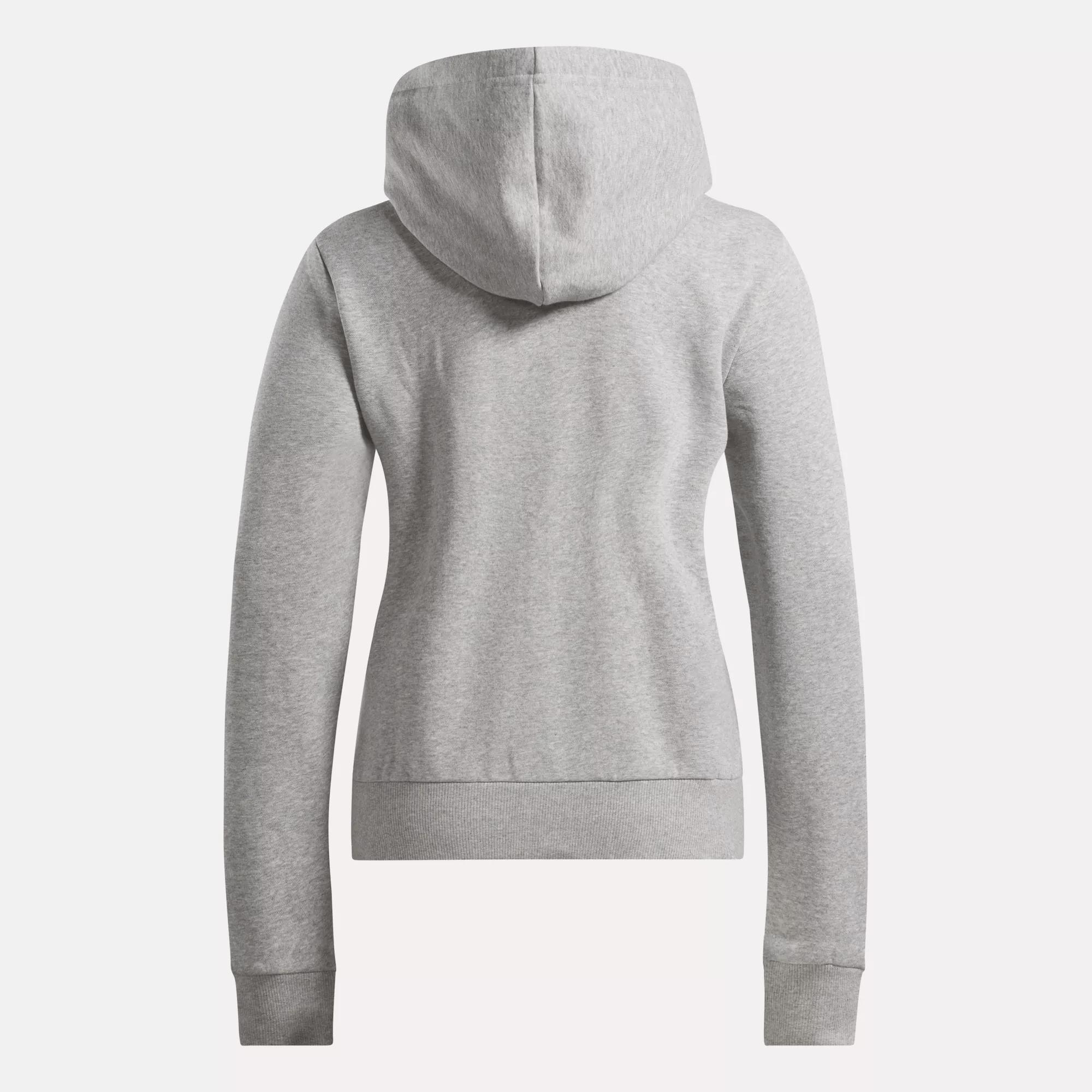 Women's Reebok Identity Small Logo Fleece Full-Zip Sweatshirt Female Product Image