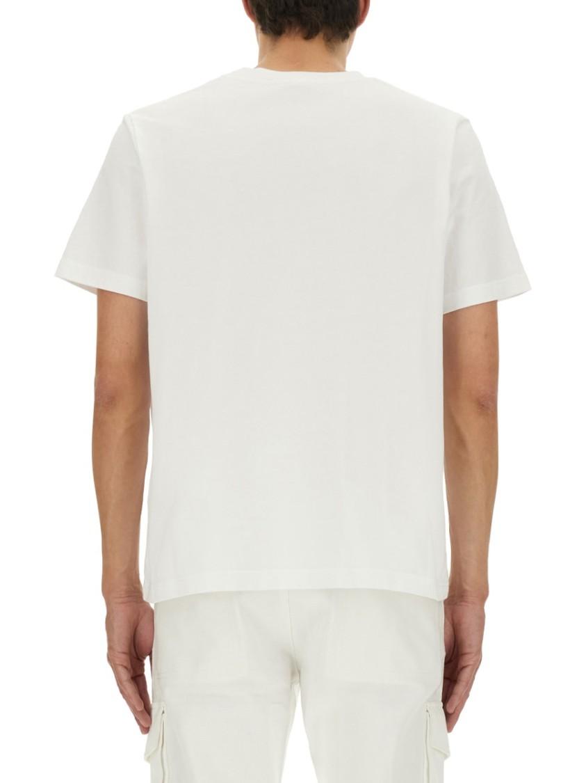 CASABLANCA Cotton Crew Neck T-shirt With Graphic Print In White Product Image