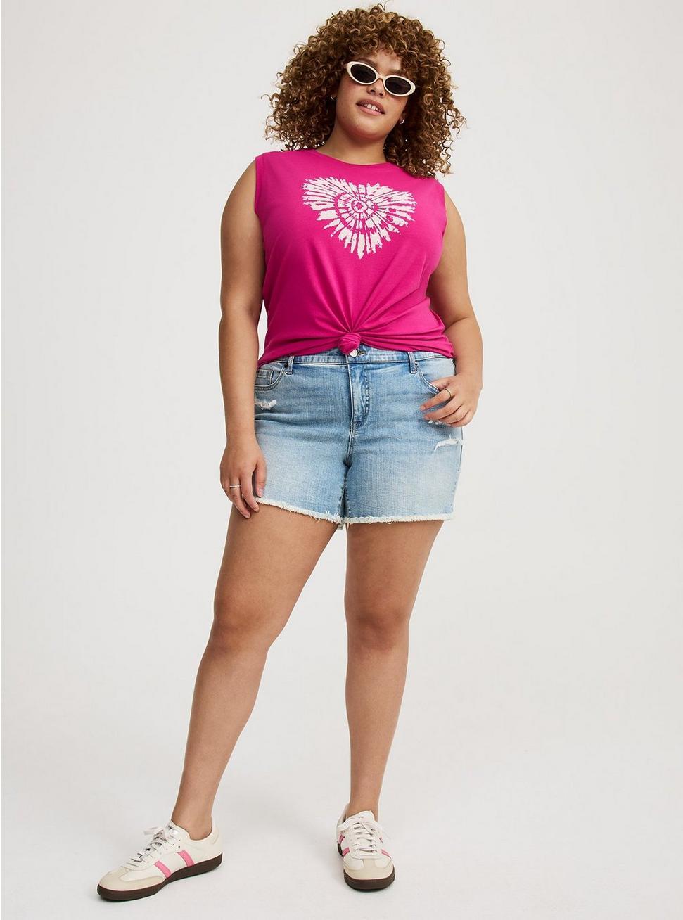 Tie-Dye Heart Relaxed Heritage Jersey Tank Product Image