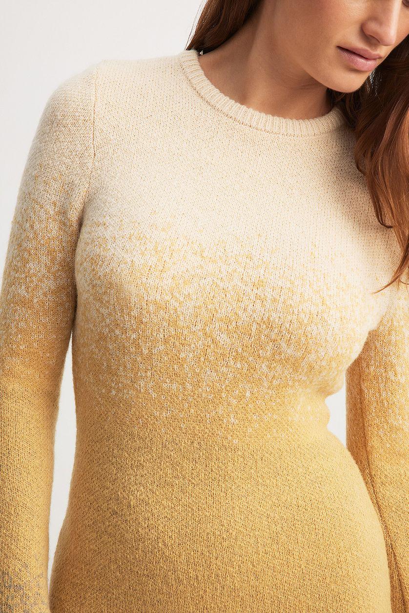 Knitted Ombre Mini Dress Product Image