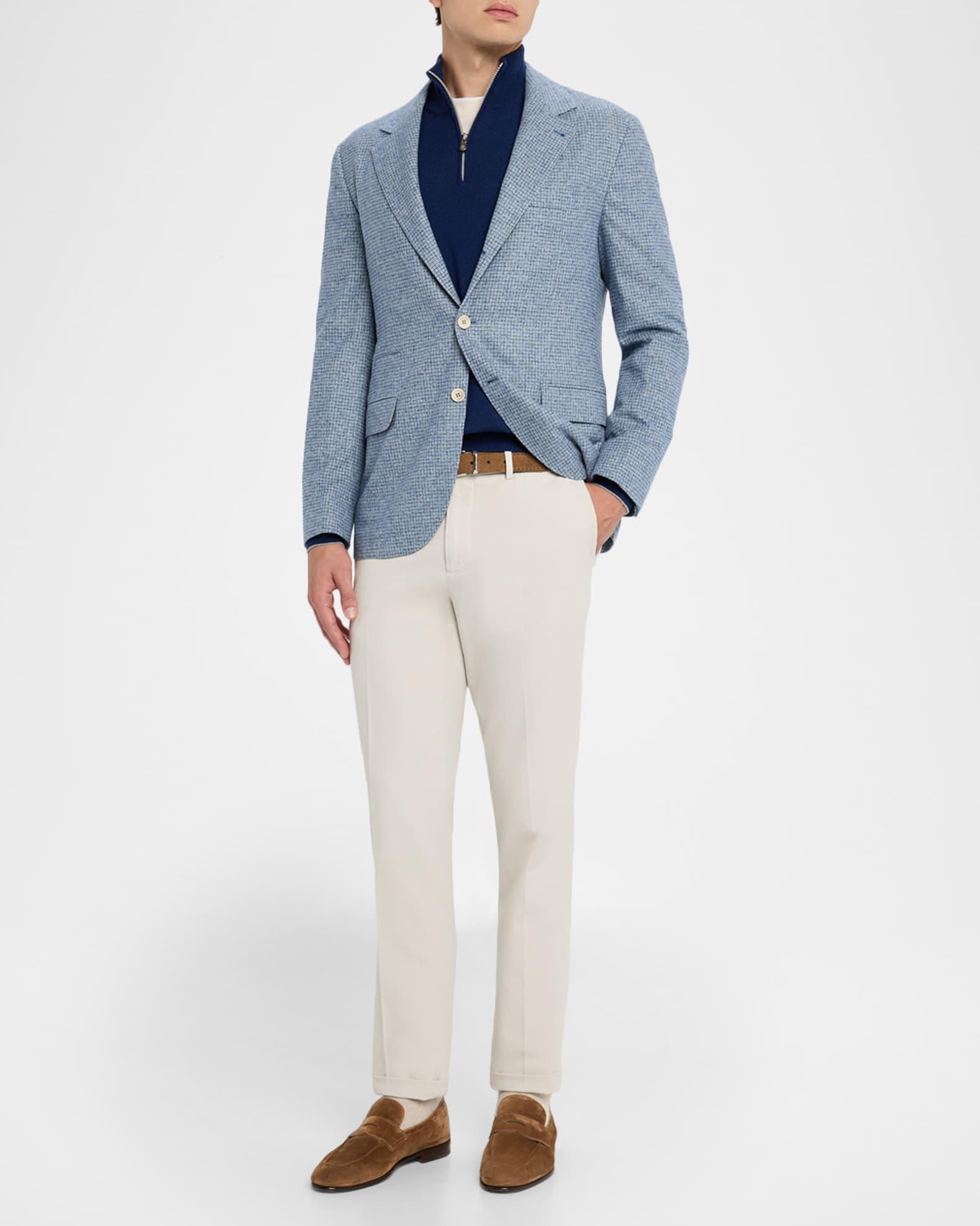 Men's Cashmere Quarter-Zip Sweater Product Image