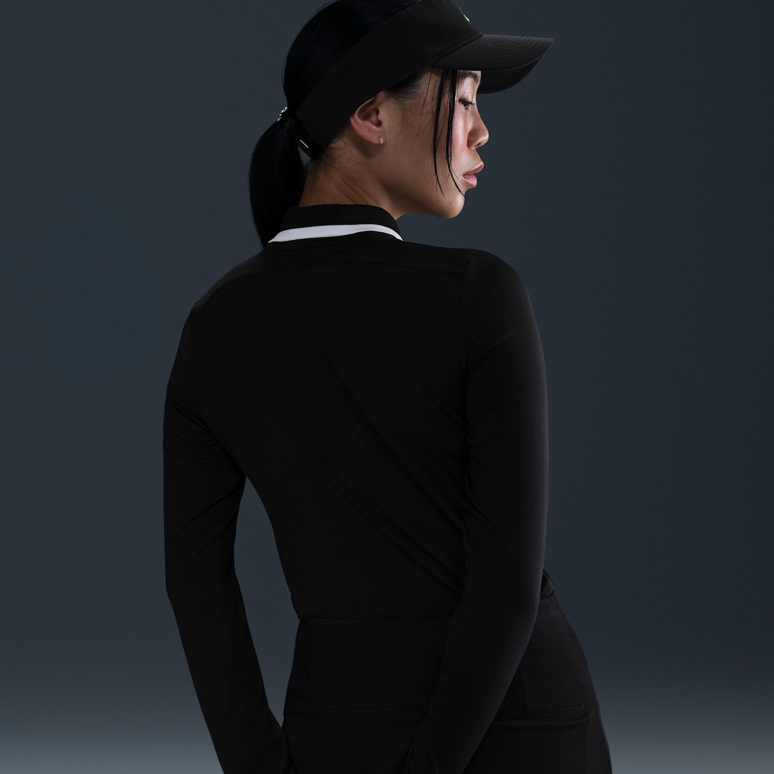 Nike Womens Tour Dri-FIT UV Protection Long-Sleeve Golf Polo | FZ6281-102 Product Image