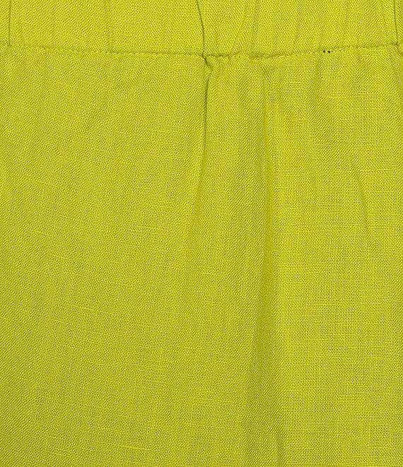 Eileen Fisher Petite Organic Linen Elastic Waist Wide Leg Pants Product Image