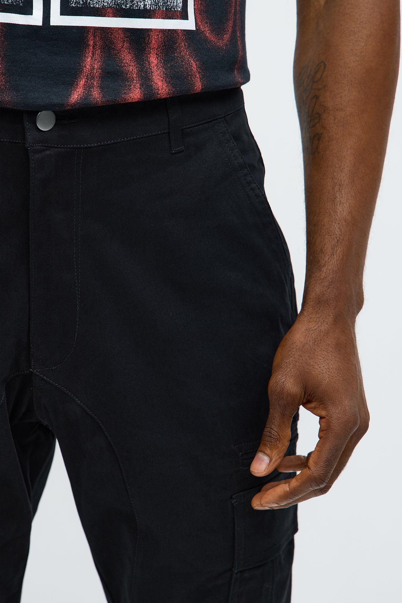Skinny Striker Cargo Pants - Black Male Product Image
