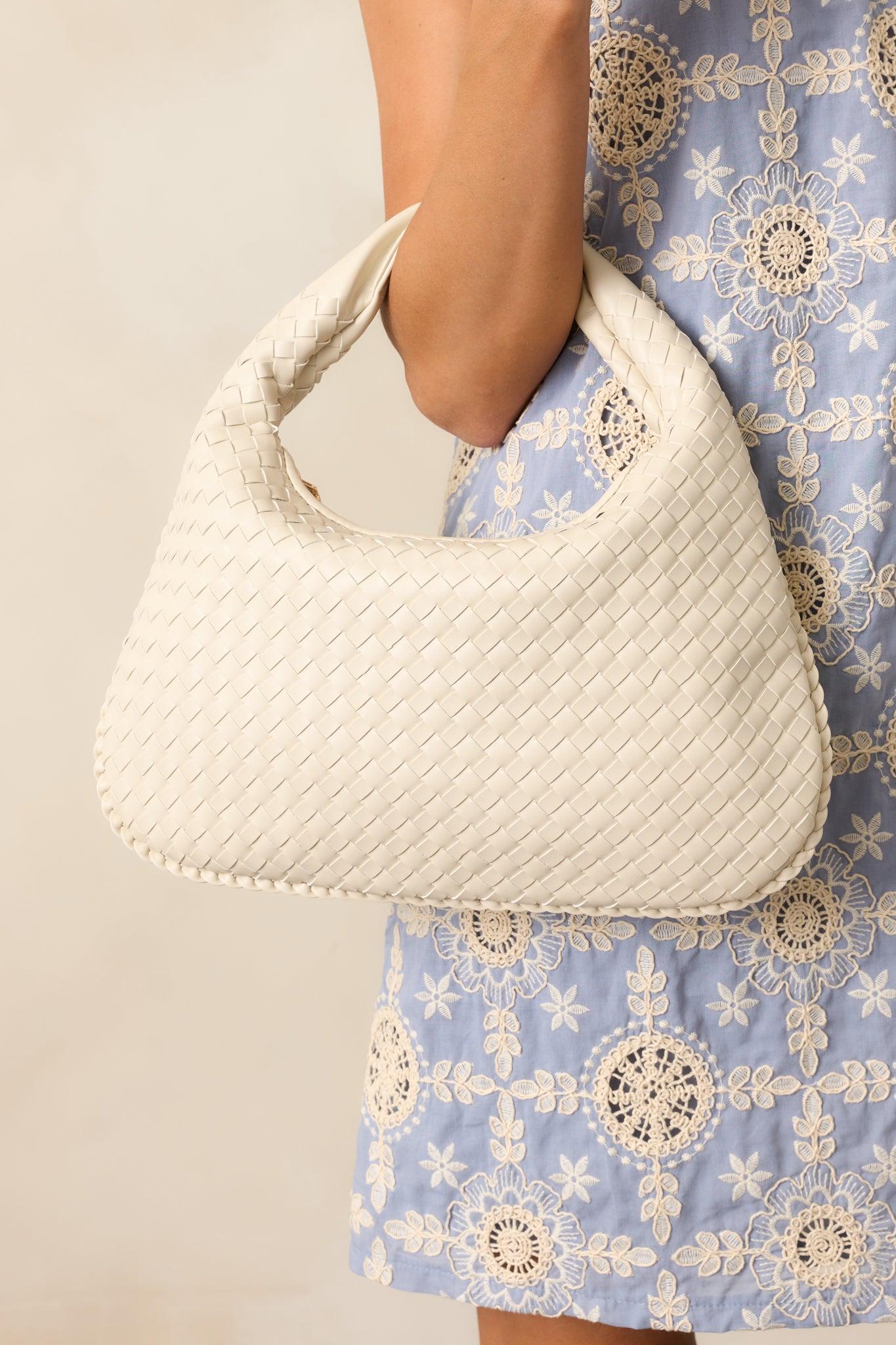 Dream Of The Fleet Oatmilk Woven Handbag Product Image