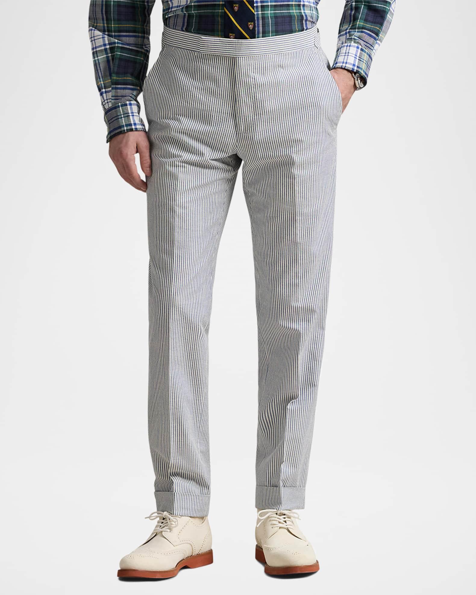 Men's Stripe Seersucker Suit Trousers Product Image