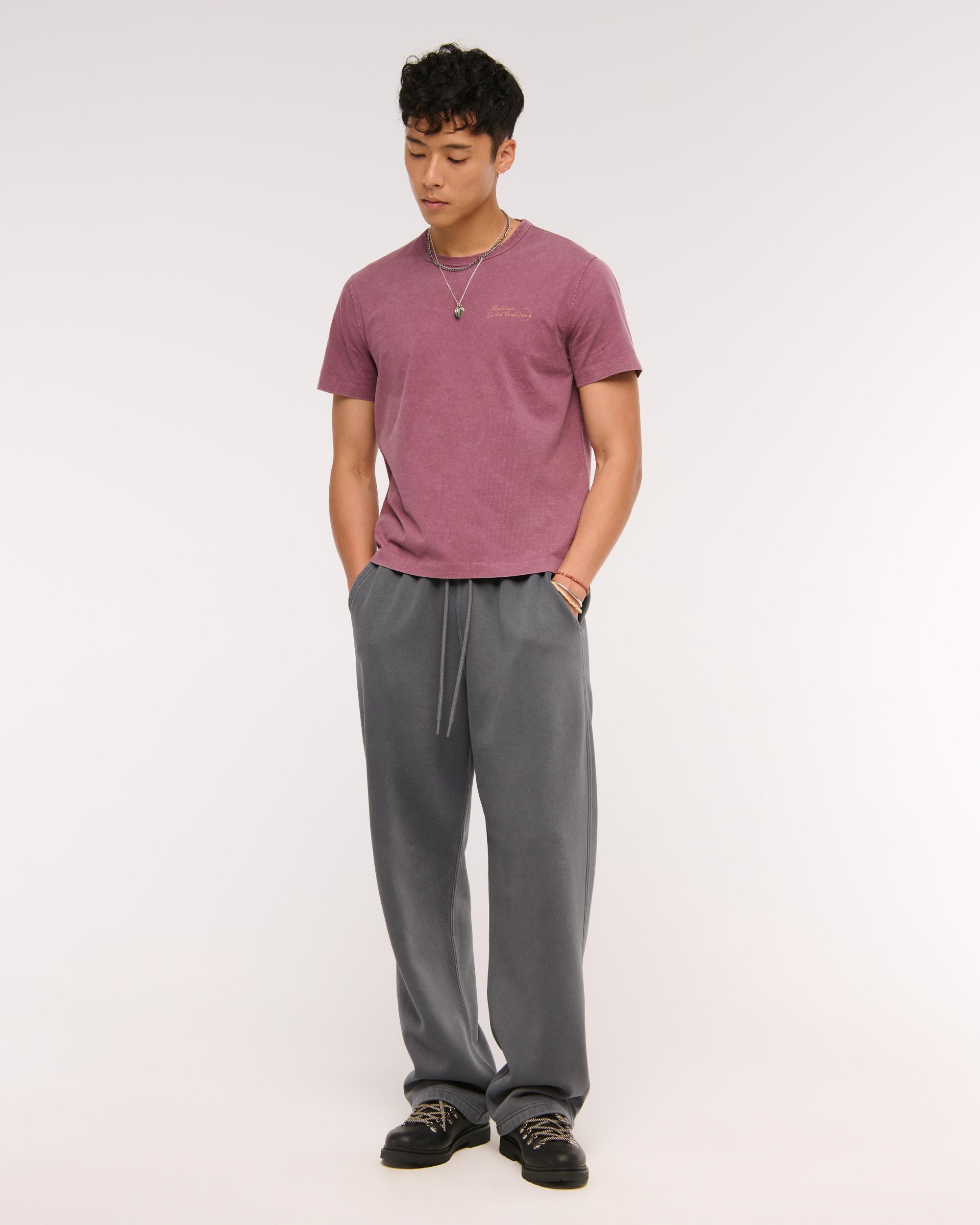 Essential Baggy Open-Hem Sweatpant Product Image