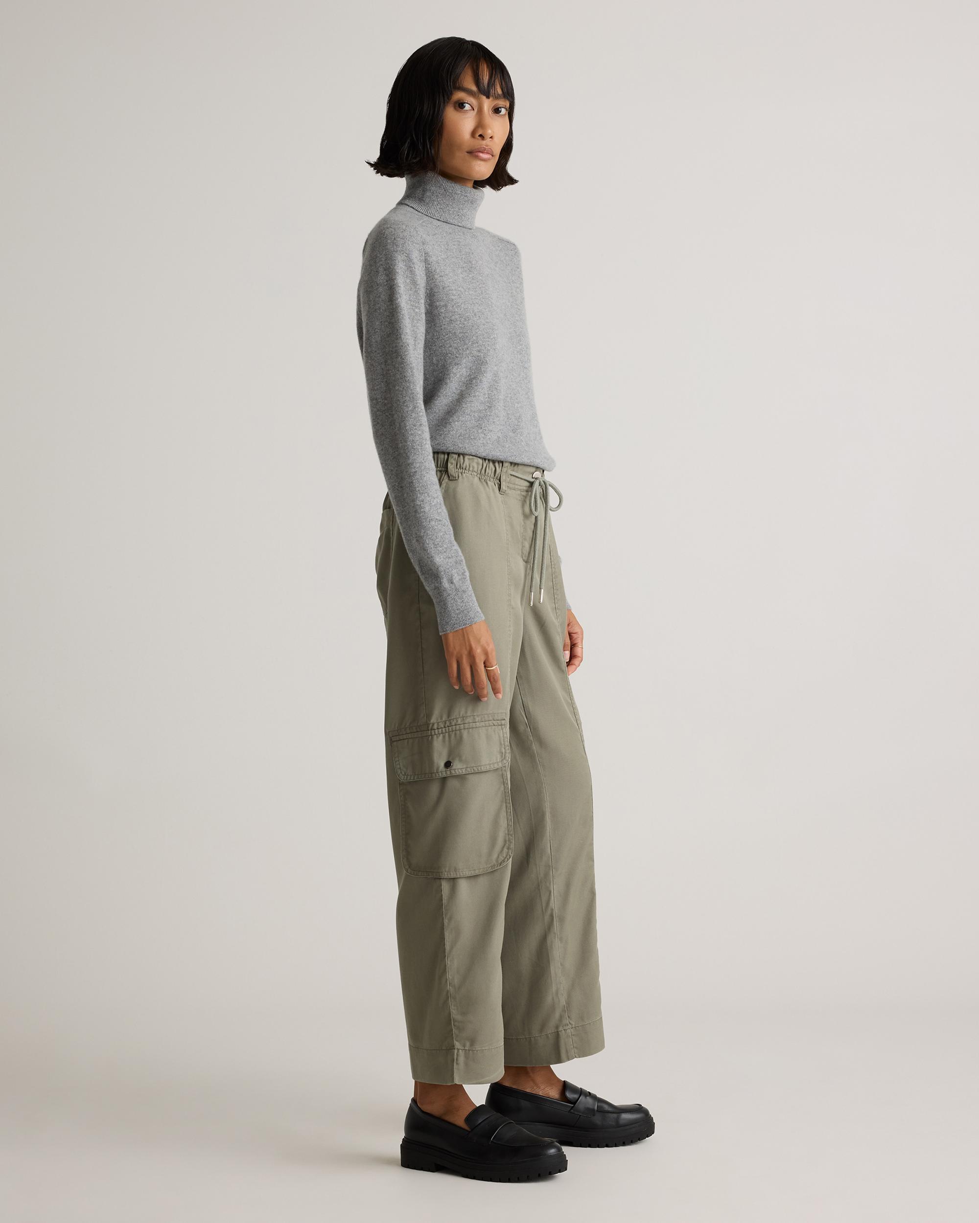 Quince | Women's Vintage Wash Tencel Drawstring Cargo Pants Product Image