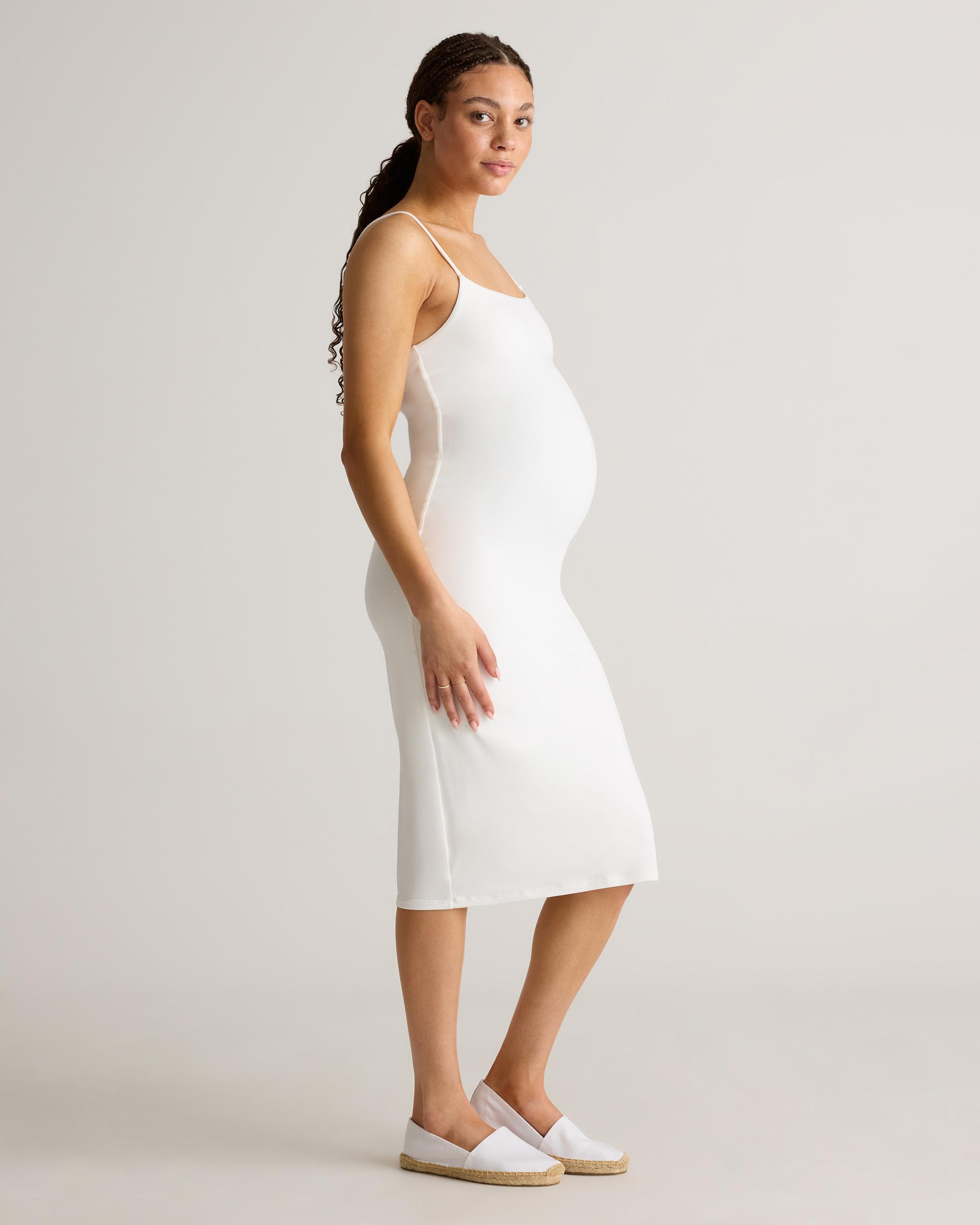 Quince | Women's Recycled Knit Maternity Midi Dress Recycled Polyester Product Image