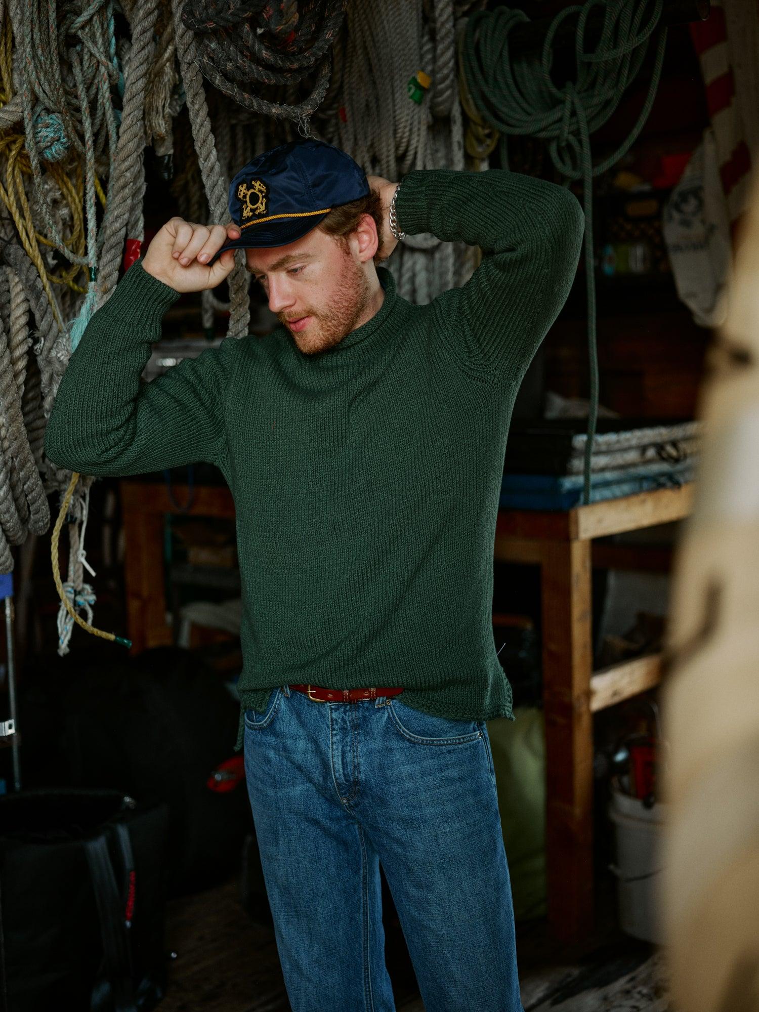 Fisherman's Sweater in Forest Mix Product Image