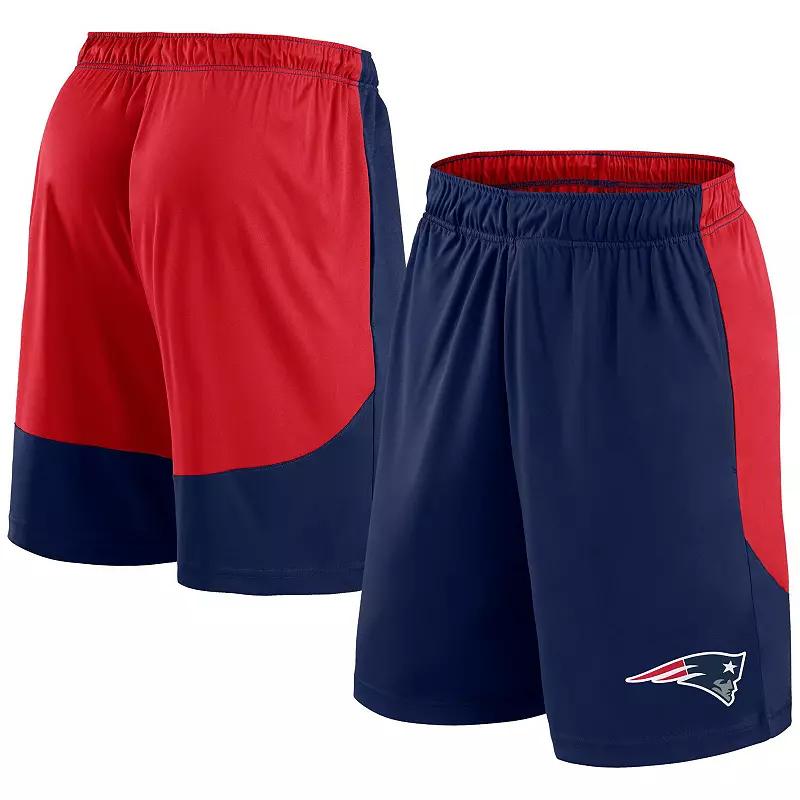 Men's Fanatics Navy/Red New England Patriots Go Hard Shorts, Size: 3XL, Blue Product Image