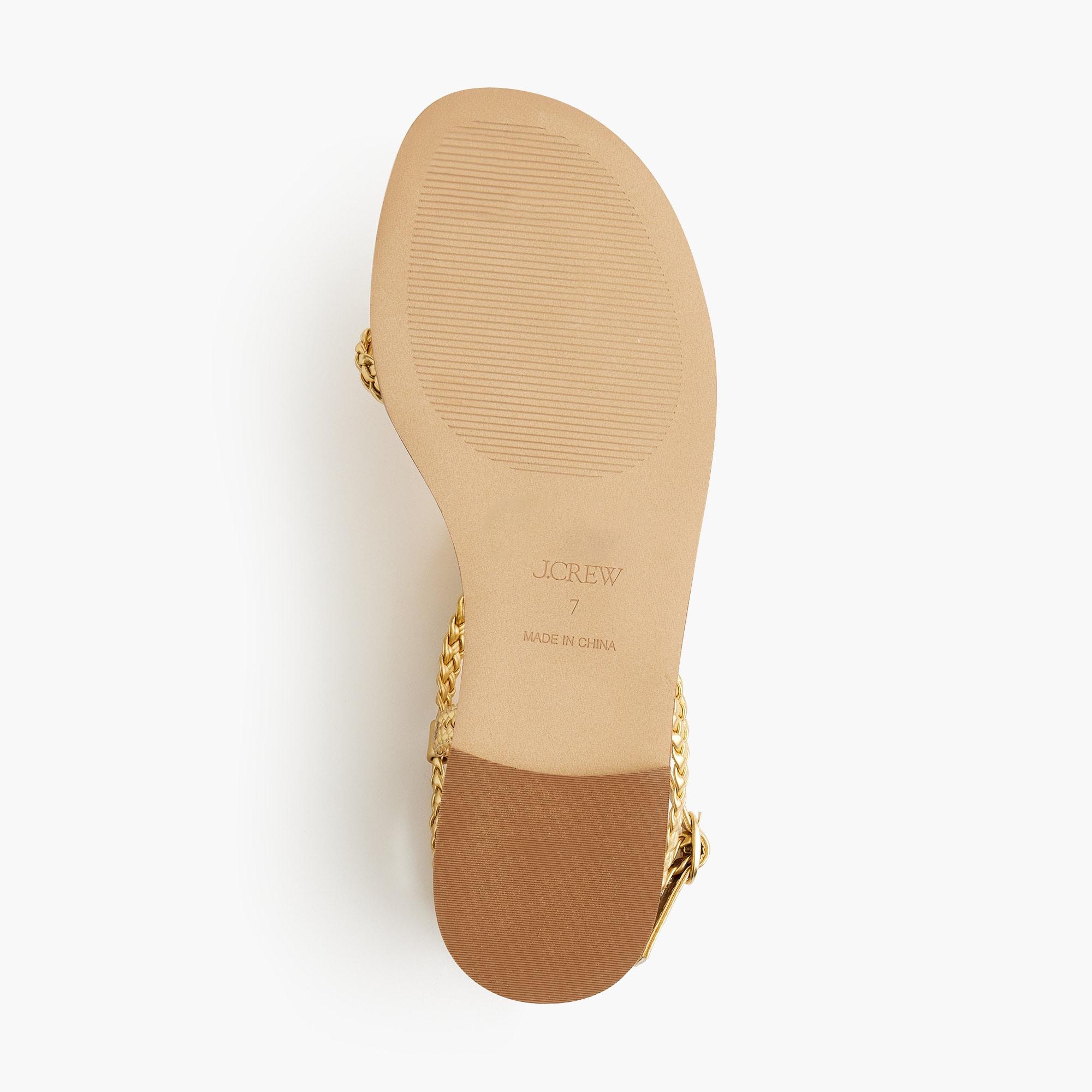 Braided strappy sandals Product Image