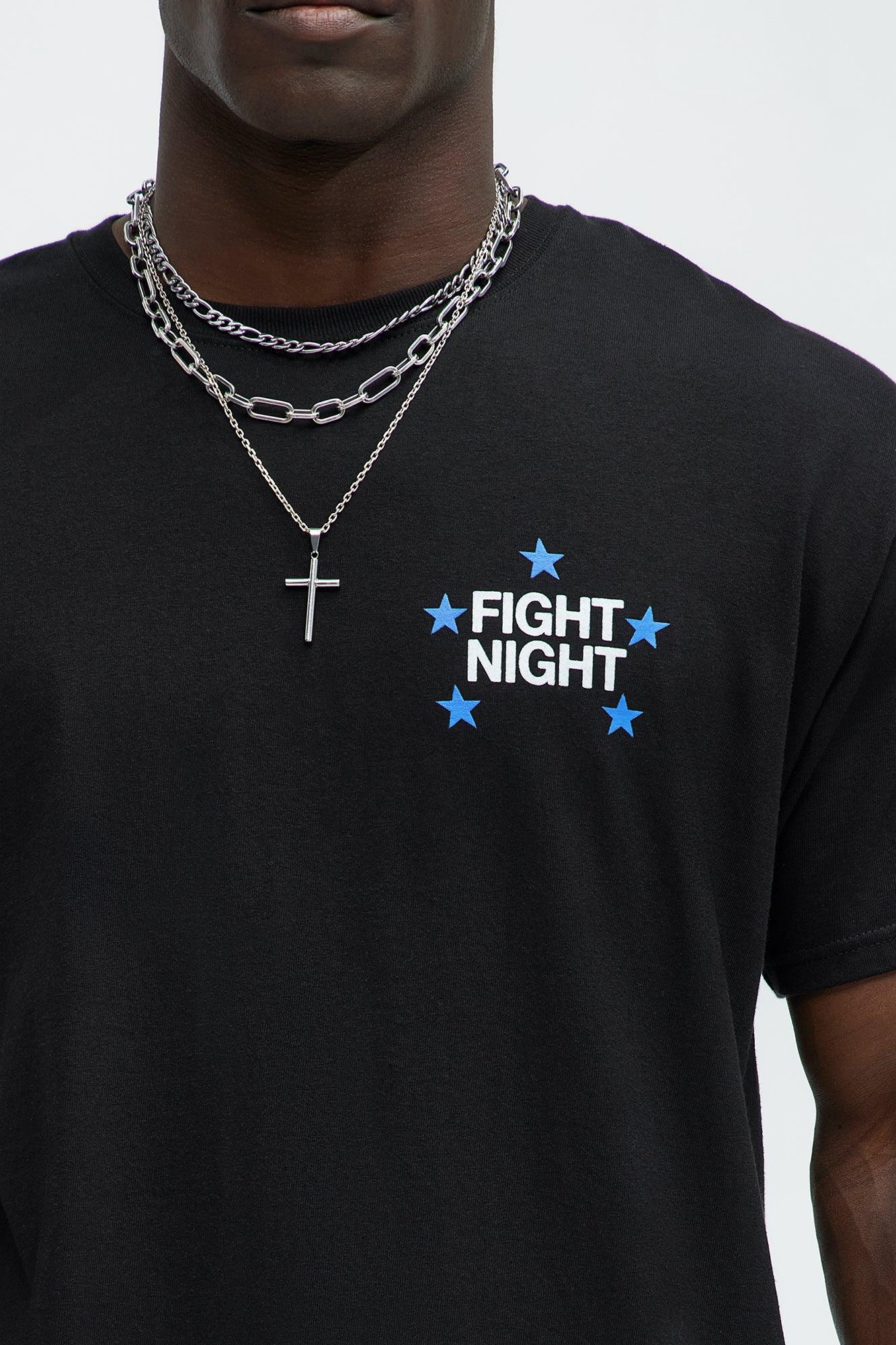 Fight Night Short Sleeve Tee - Black Product Image
