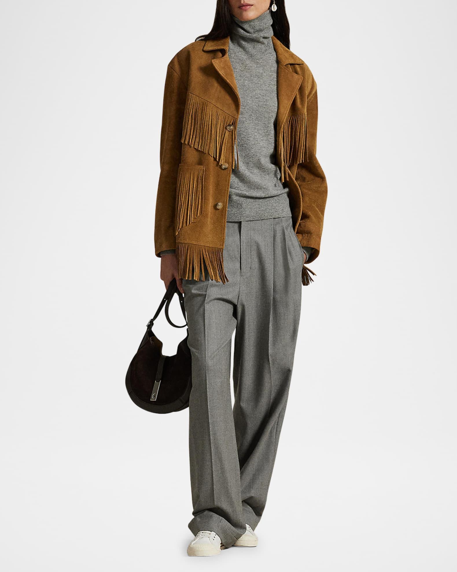 Fringe Suede Western Jacket Product Image