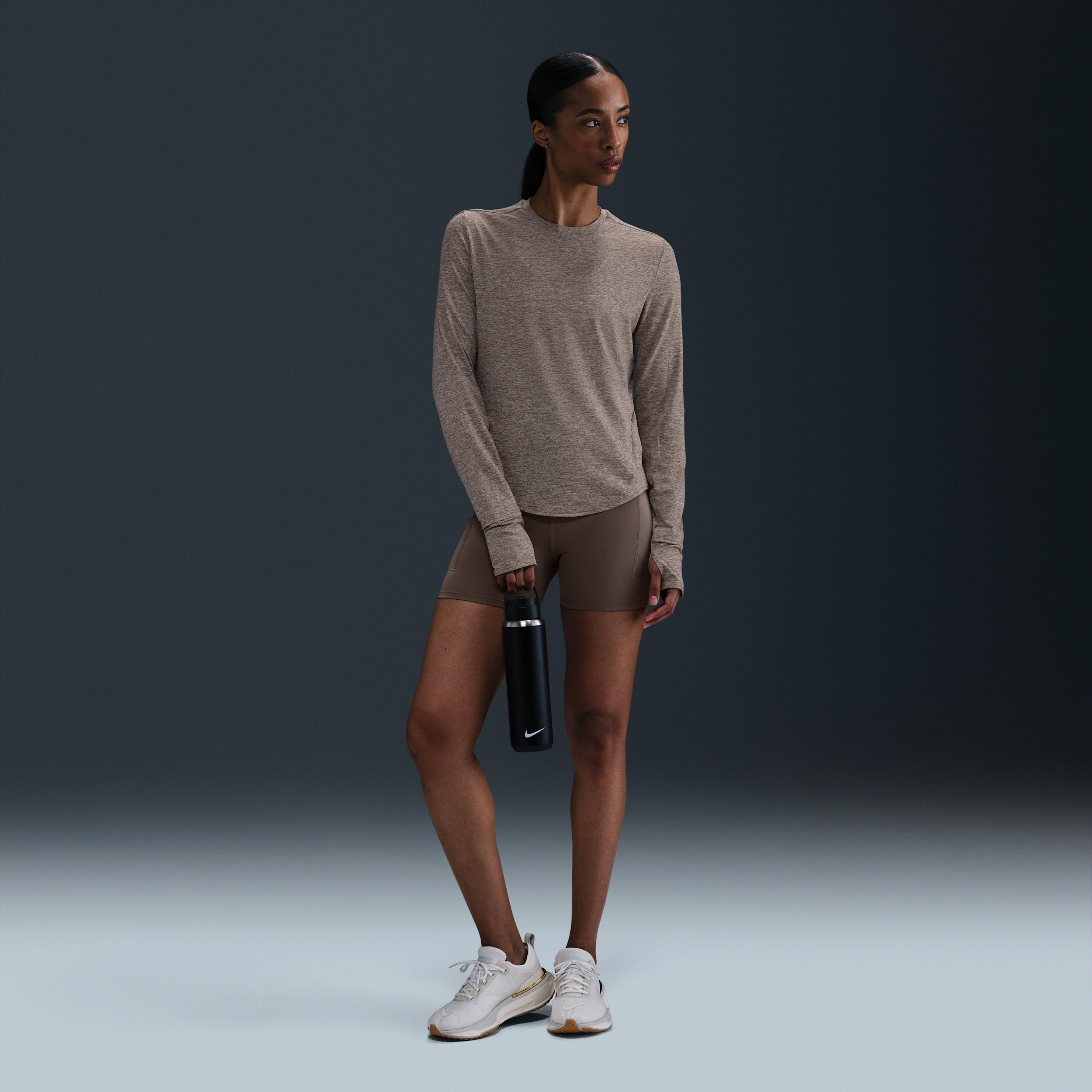 Nike Womens Swift Dri-FIT UV Long-Sleeve Crew-Neck Running Top | HQ0503-010 Product Image