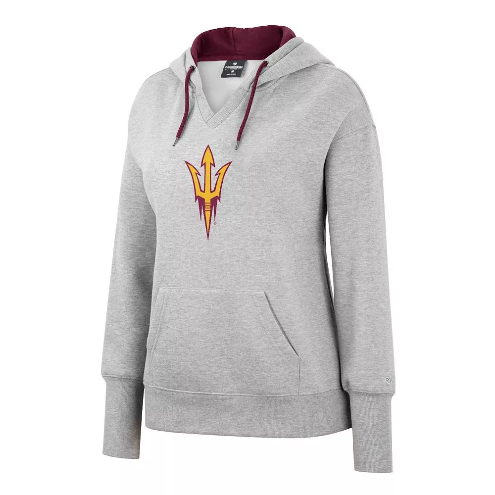Women's Arizona State Sun Devils Heather Grey Pullover Hoodie, Size: XXL, Gray Product Image