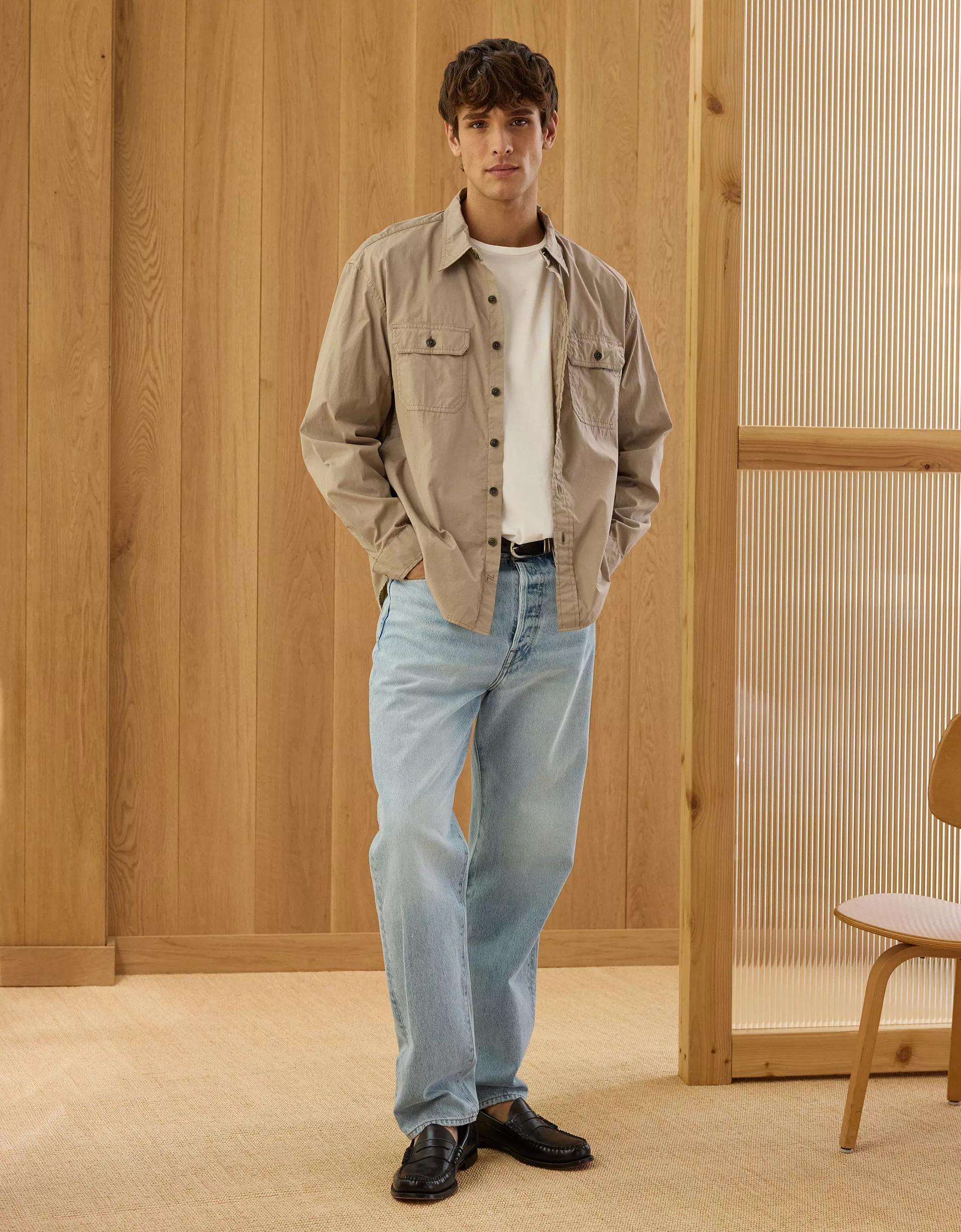 AE77 Premium Poplin Workshirt Product Image