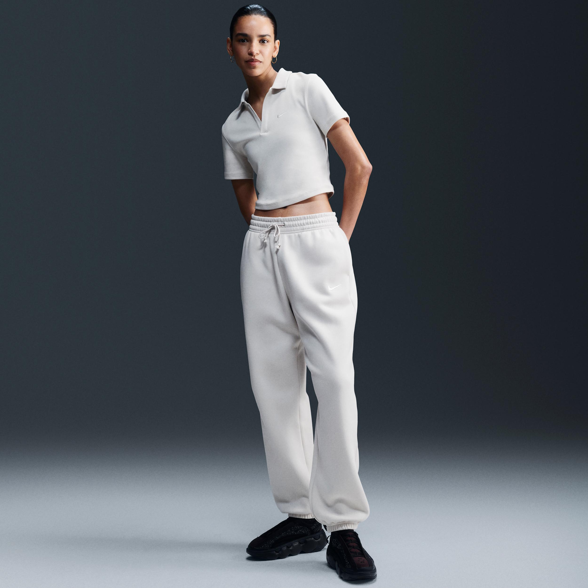 Womens Nike Sportswear Phoenix Fleece High-Waisted Oversized Sweatpants | FZ5996-104 Product Image