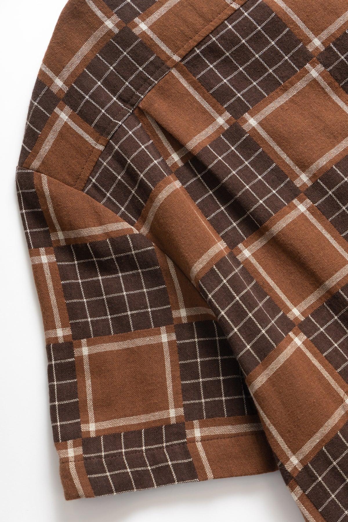 Blacksmith - Check Weave Resort Shirt - Brown Product Image