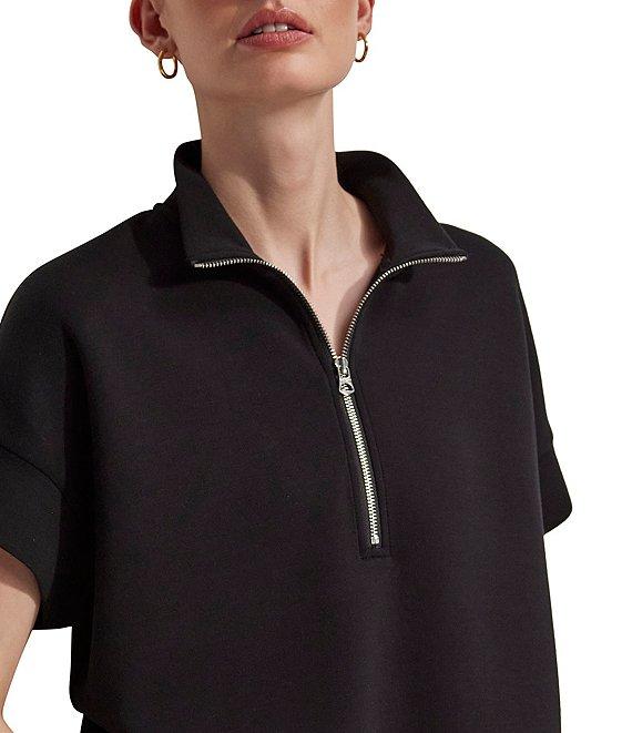 Varley Ritchie Half Zip Short Sleeve Sweatshirt Product Image