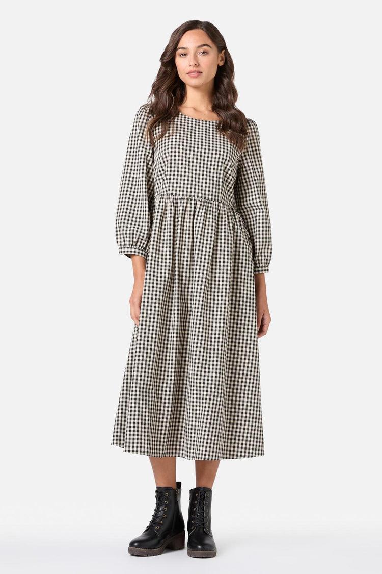 Renae Check Midi Dress Product Image