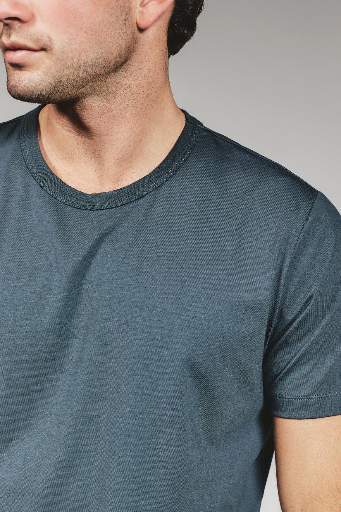 Modal  Crew Neck Tee- Petrol Navy Product Image