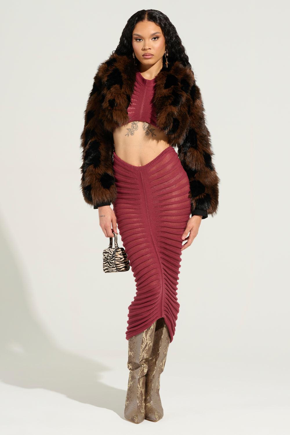 CLEO SEMI SHEER MAXI SKIRT Product Image