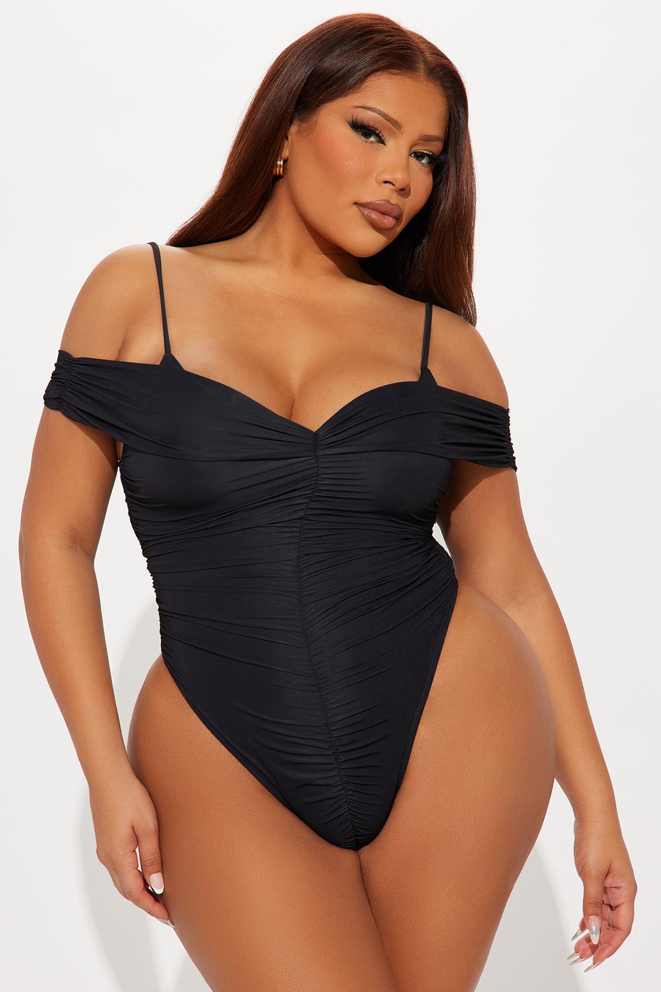 Sedona Off Shoulder Bodysuit - Black Female Product Image