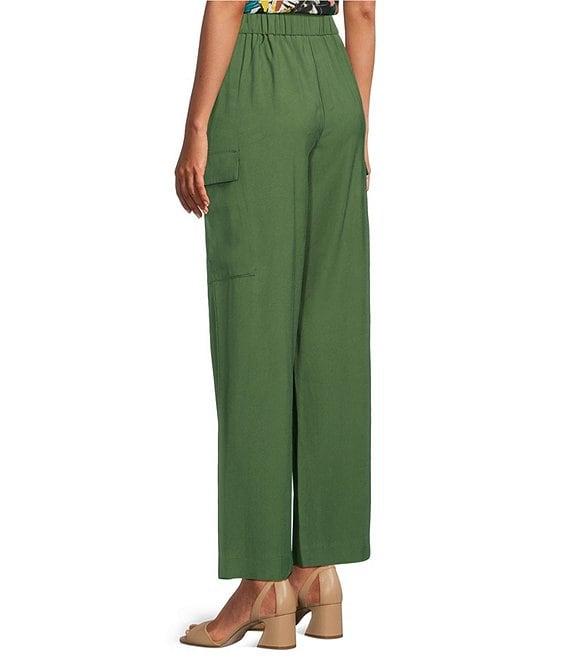 Investments Petite Size Wide Leg Cargo Pants Product Image