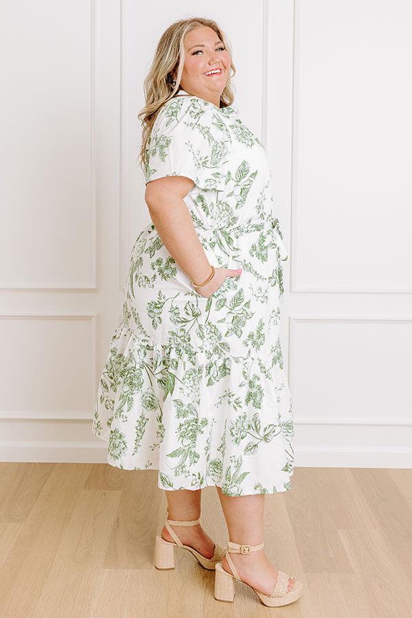 Dreamy Evenings Floral Midi Dress Curves Product Image