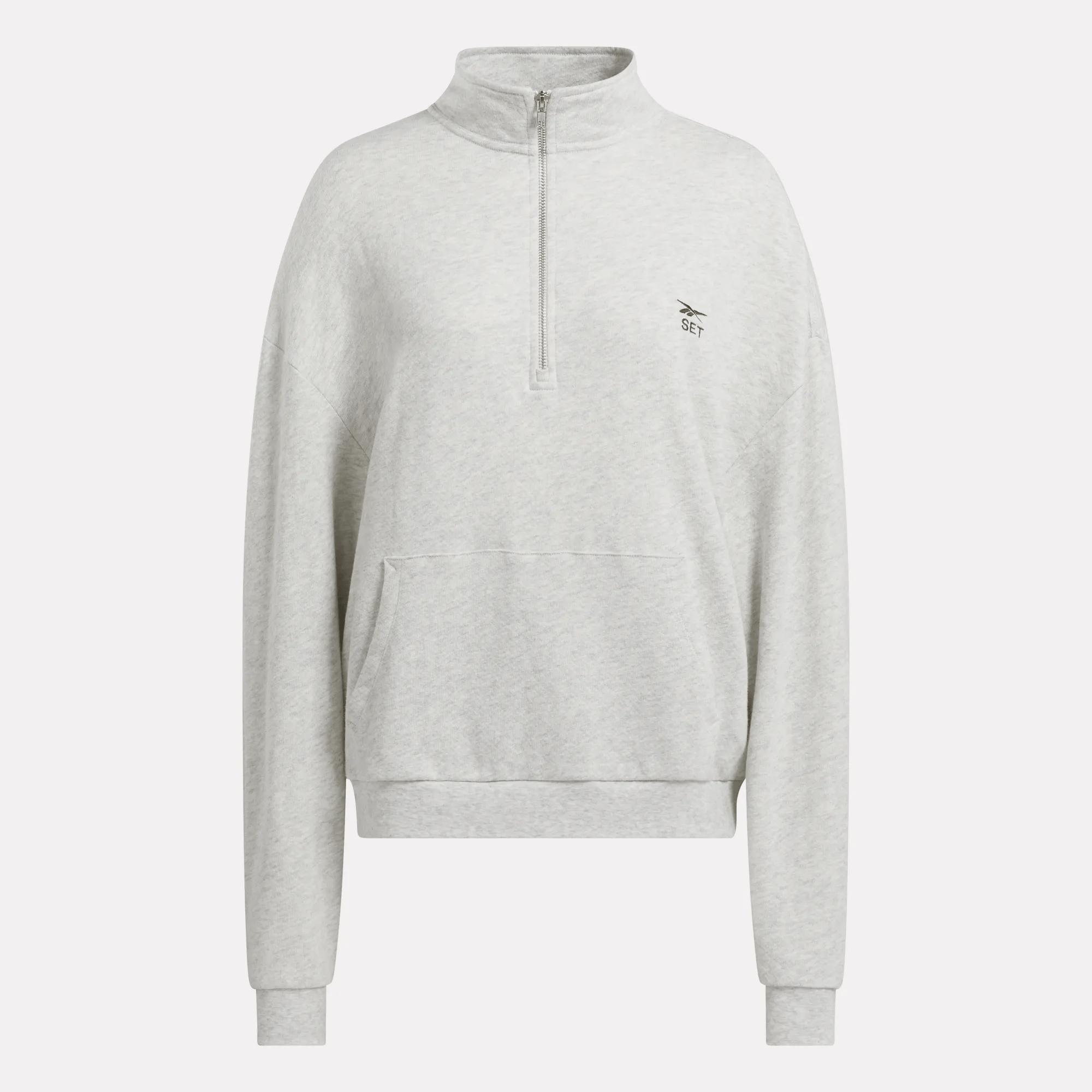 Women's Reebok x SET Classic Lightweight Quarter-Zip Sweatshirt Female Product Image