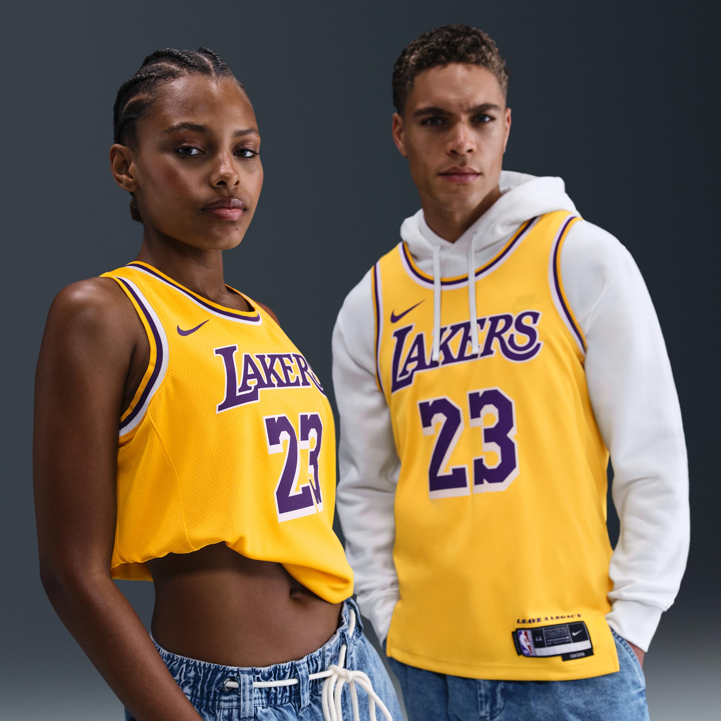 Los Angeles Lakers Icon Edition Nike Mens Dri-FIT NBA Swingman Jersey | DN2009-733 Product Image
