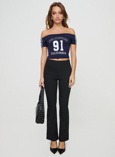 Everyday Flared Pants Black Product Image