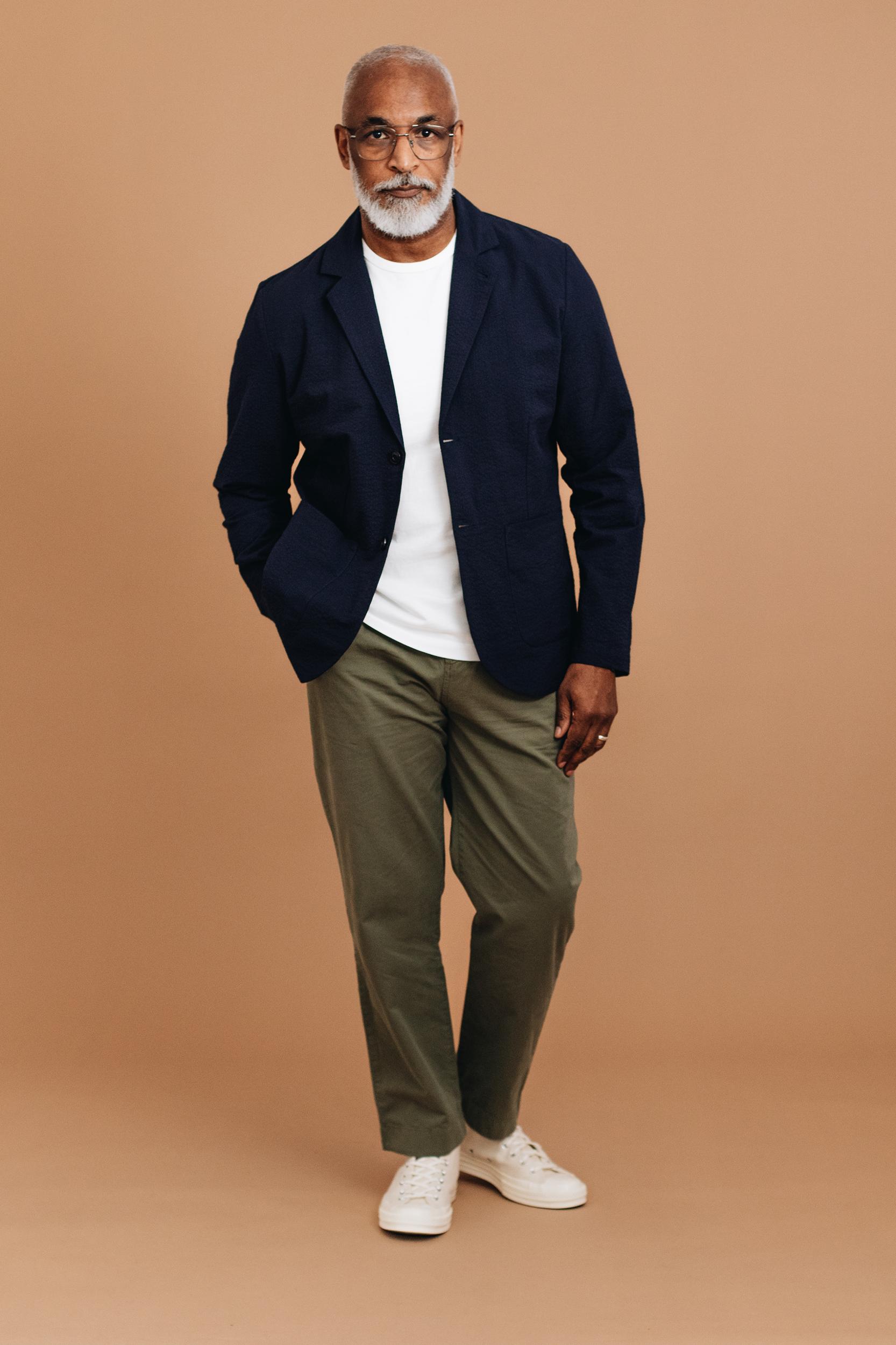 Merida Seersucker Casual Blazer Product Image