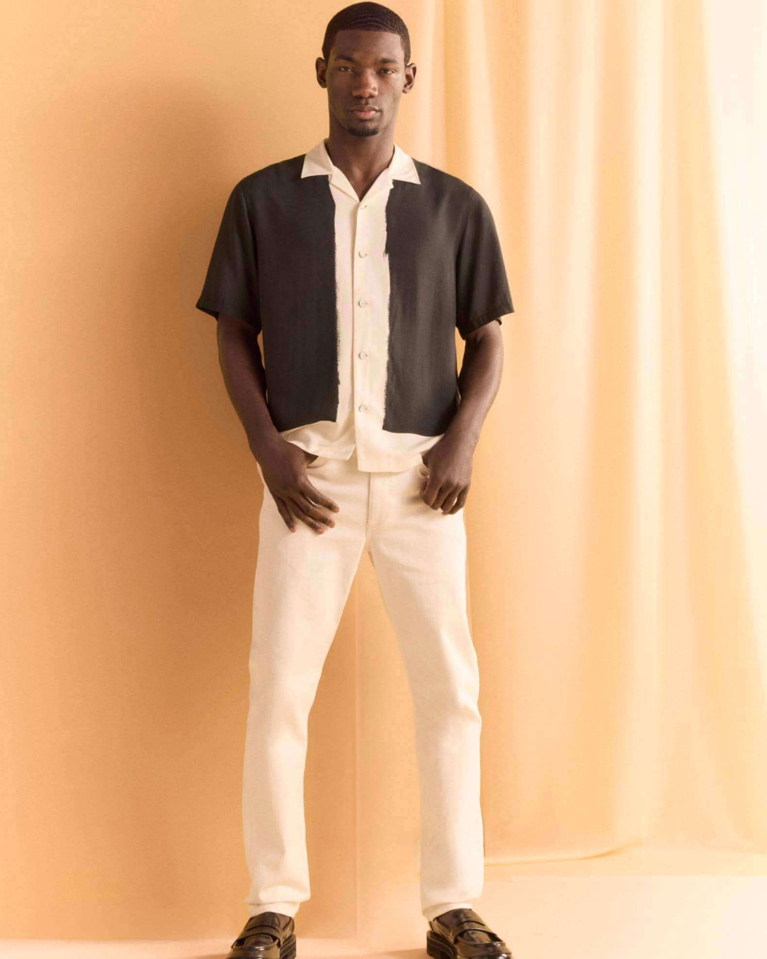 Men's Avery Painterly Print Camp Shirt Product Image