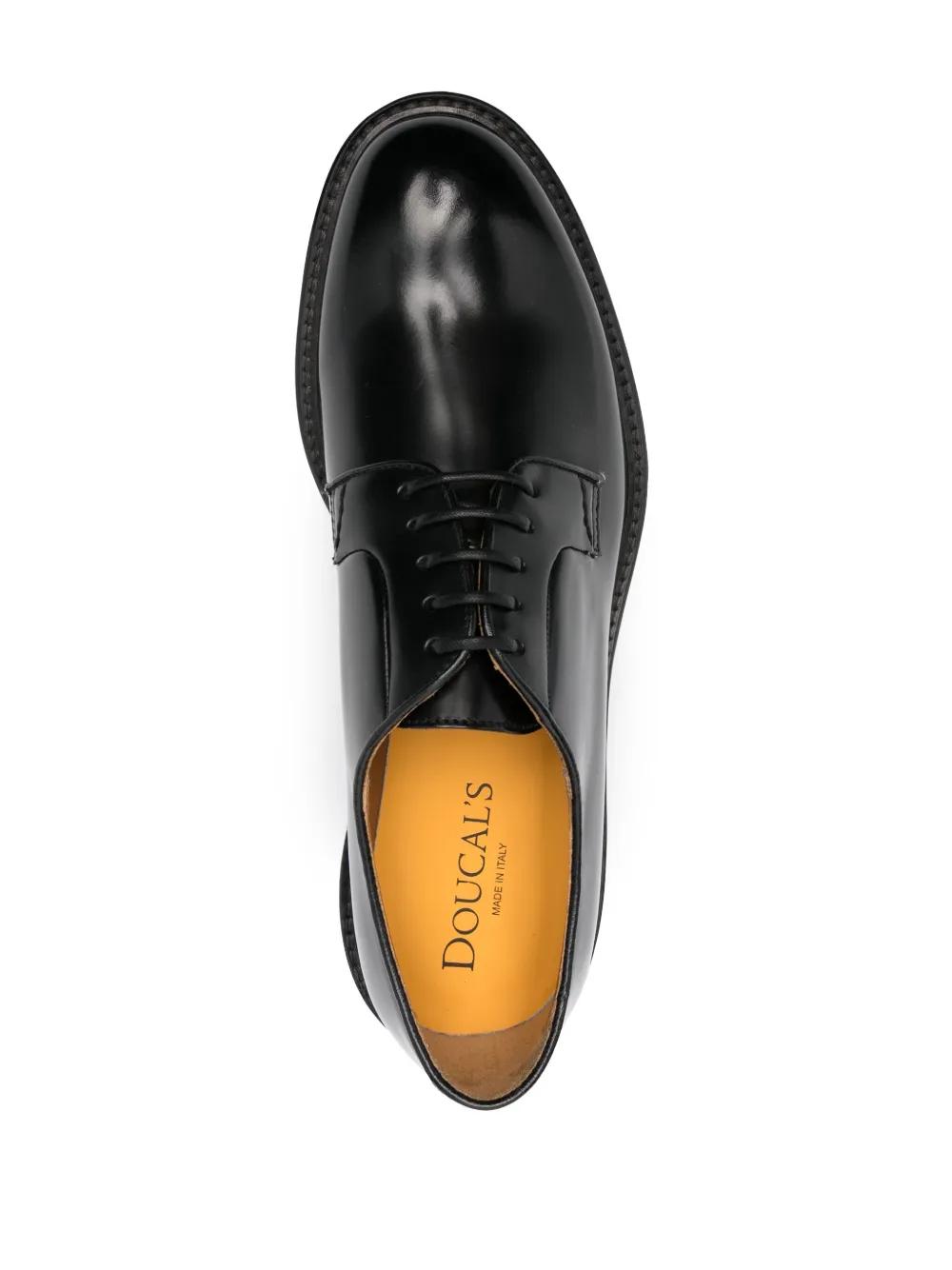 lace-up leather derby shoes Product Image