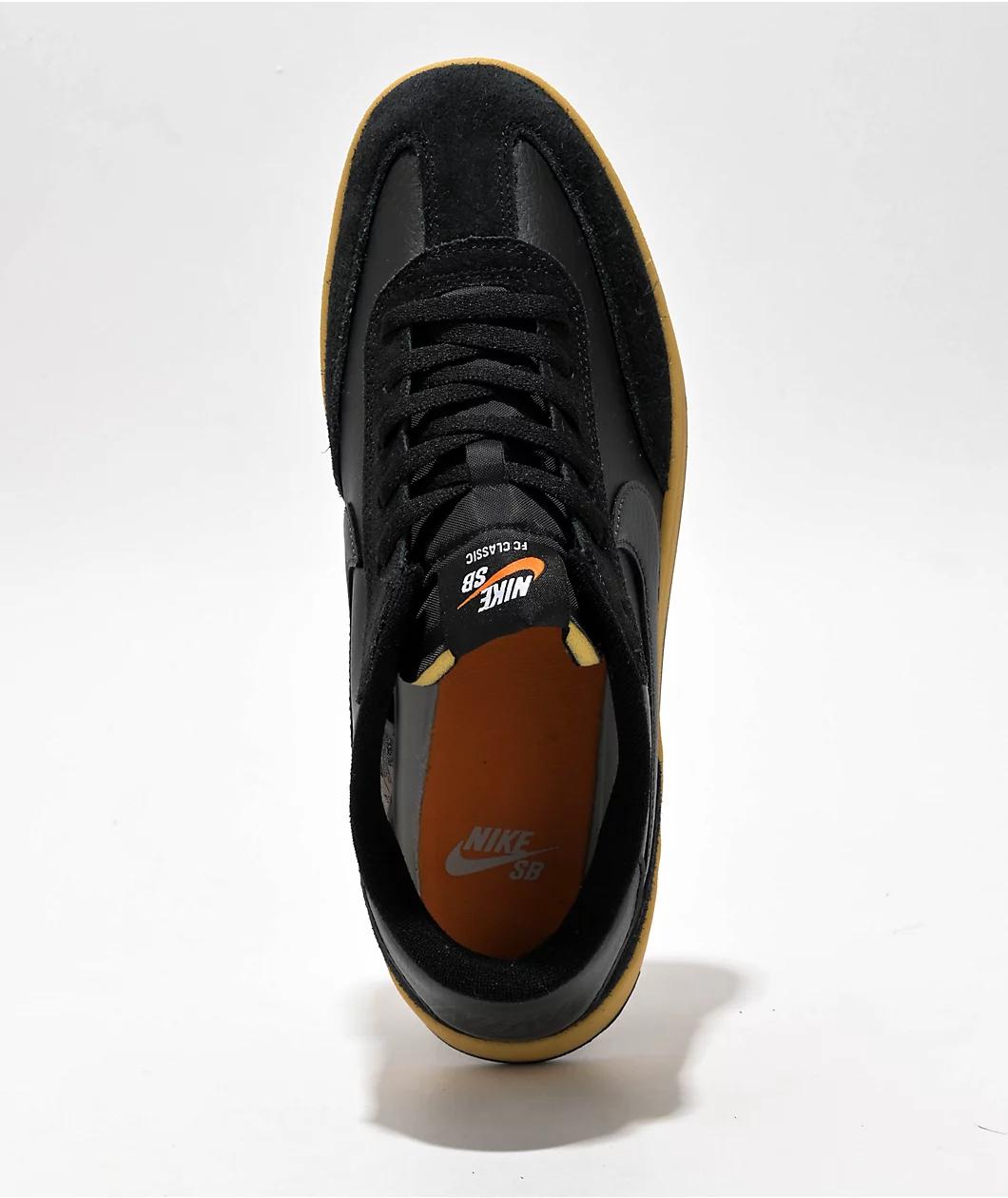 Nike SB FC Classic Black & Gum Skate Shoes Product Image