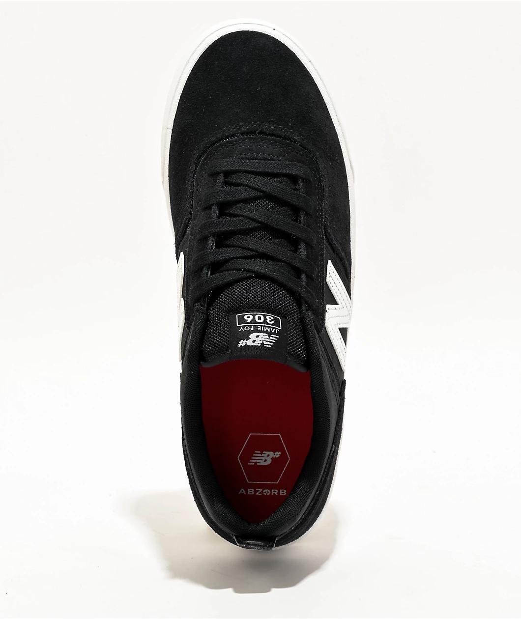 New Balance Numeric 306 Jamie Foy Black & White Skate Shoes Product Image