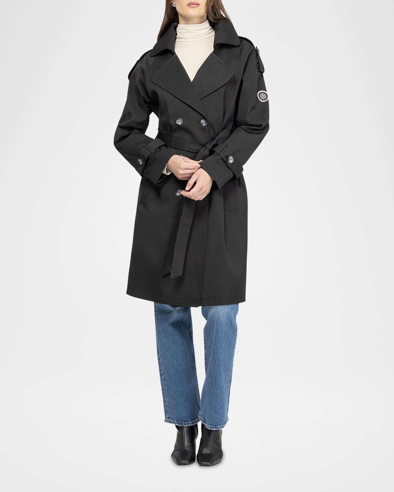 Lightweight Belted Double-Breasted Trench Coat Product Image
