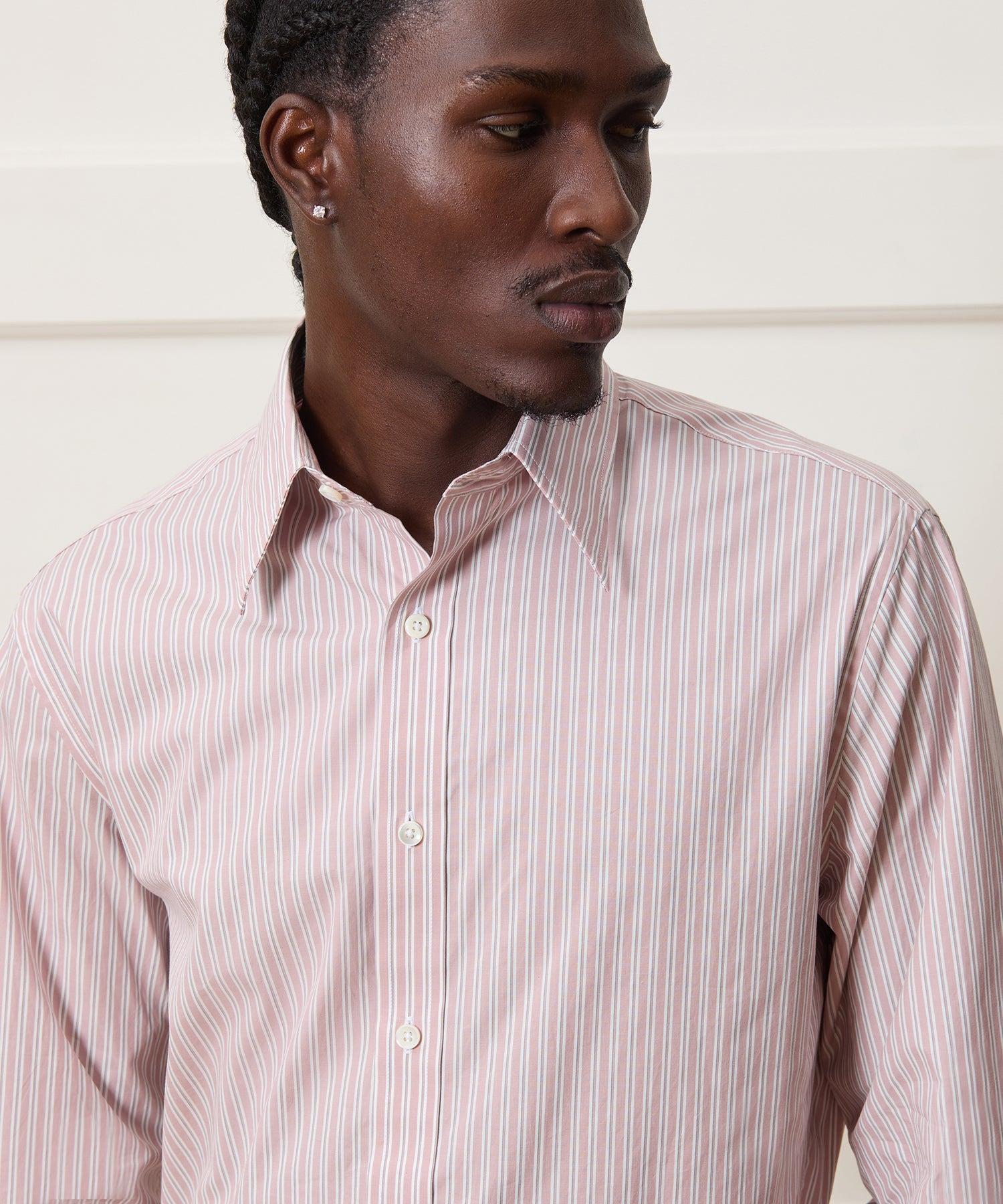 Poplin Long Point Collar Dress Shirt Product Image
