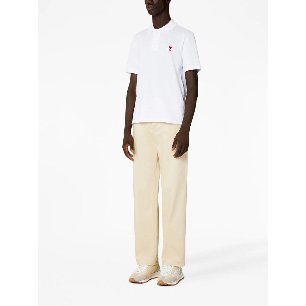 White Cotton Ami de Coeur Polo Product Image